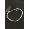 Ters Düz Zincir Çelik Bileklik