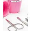 Tırnak Bakım Manikür Pedikür Seti 4 Parça Pembe Minimal ve Dayanıklı