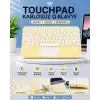 Touchpad Tüm Cihazlara Uyumlu Bluetooth Klavye Touchpad Slim Kablosuz Wifi Q Klavye