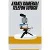 Tripod Telefon Tutucu Kumandalı Mikrofon Led Işık Vlog Video Kayıt