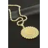 Tuğra Taşlı Uçlu Kolye