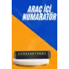 Tüm Araçlara Uyumlu Araç Içi Park Numaratör Oto Araç Numaratör