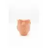 Turuncu Floral Tasarımlı 3D Vazo Şık Ev Dekorasyon Aksesuarı
