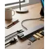 Type C Çoklu Port Hub 8 Port USB HDMI SD Kart Ethernet Adaptör