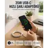 Type-C to C Kablolu 35W Hızlı Şarj Başlığı Set