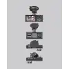 Üç Kameralı Araç Dvr Full Hd Gece Görüşlü Ve 2 İnç Ips Ekranlı