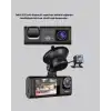 Üç Kameralı Araç DVR Full HD Gece Görüşlü ve 2 inç IPS Ekranlı
