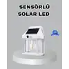 Üç Modlu Güneş Enerjili Duvar Lambası 1800mah Bataryalı Ve Hareket Sensörlü