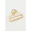 Üçgen Metal Mandal Toka 4 cm