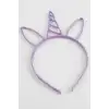 Unicn Kulaklı Plasik Çocuk Taç