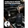 USB AUX Bluetooth Adaptörü Kablosuz Ses Aktarım Cihazı