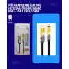 USB-C ve Lightning Uyumlu 4ü 1 Arada Kablo – 65W Hızlı Şarj, Örgülü Dayanıklı Yapı