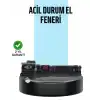 USB Şarjlı Çok Amaçlı El Feneri Çekiçli Pusulalı