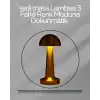 USB Şarjlı Dokunmatik LED Masa Lambası – 3 Renk Modu & Dimmer
