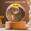 Usb’li 3d Astronot Kristal Küre – Modern Uzay Temalı Gece Lambası