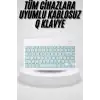 Uyumlu Kablosuz Bluetooth Şarj Edilebilir Mini Q Klavye