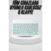 Uyumlu Kablosuz Bluetooth Şarj Edilebilir Mini Q Klavye