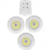 Uzaktan Kumandalı Yapışkanlı 3lü Led Spot Lamba