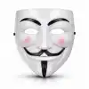 V Mask Premium Vendetta Beyaz Maske (Guy Fawkes Stil)