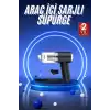 Vakumlu Araç İçi Süpürge Taşınabilir Pratik Şarjlı Temizlenebilir