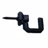 Eco Lounge Vidalı Kanca, Askı Büyük - 15x23mm, Siyah - 100 Adet