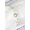 VIP Pirinç Yonca Model Gold Renk Kadın Bileklik