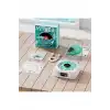 Waves Nostalji Plak Görünümlü Bluetooth Hoparlör 3d Ses Dalgası Retro Müzik Plak Mavi