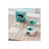 Waves Nostalji Plak Görünümlü Bluetooth Hoparlör 3d Ses Dalgası Retro Müzik Plak Mavi