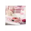 Waves Nostalji Plak Görünümlü Bluetooth Hoparlör 3d Ses Dalgası Retro Müzik Plak Pembe