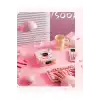 Waves Nostalji Plak Görünümlü Bluetooth Hoparlör 3d Ses Dalgası Retro Müzik Plak Pembe