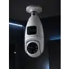Wi-Fi Çift Lens Ampul Kamera  Akıllı Ev Güvenliği
