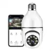 WiFi 360 Panoramik Ampul Kamera Gece Görüş Ses Akıllı Hareket Algılayıcı