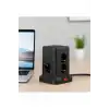 Wp-707 3 Usb-a + 1 Type-c Çıkışlı Kule Tipi Akım Korumalı Çoklu Priz – Tek Tuş Kontrol Masaüstü