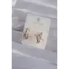 XUPİNG Rose Renk Zirkon Taşlı Halka Küpe