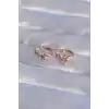 XUPİNG Rose Renk Zirkon Taşlı Halka Küpe