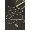 Xuping Silindir Zincir Çelik Kolye 45 cm
