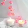 Yapay Gül Tasarımlı Dekoratif Led Işık Pilli (20 Gül)