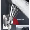 Yapışkanlı Duş Başlığı Tutucu Ayarlı Siyah