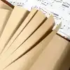 Yaprak Desenli Retro Deri Defter - Vintage Ajanda