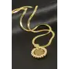 Yaşayan İtalyan Zincirli Lüks Çelik Kolye
