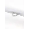Yassı Silver Renk Ayarlanabilir Yüzük