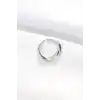 Yassı Silver Renk Ayarlanabilir Yüzük