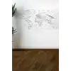 Yazılabilir Dünya Haritası Manyetik Duvar Stickerı 110 x 56 cm