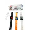 Yeni Model Akıllı Saat Ultra Smart Watch Gümüş Kasa 45mm Titreşim
