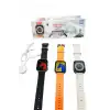 Yeni Model Akıllı Saat Ultra Smart Watch Gümüş Kasa 45mm Titreşim