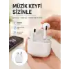 Yeni Nesil Bluetooth Kulaklık Beyaz Çağrı Cevaplayabilen Kablosuz Yeni Nesil