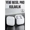 Yeni Nesil Pro Bluetooth Kulaklık Uzun Pil Ömrü Beyaz