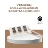 Yeniden Kullanılabilir 304 Çelik Metal Buz Küpleri 4lü Set