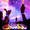 Yeşil Led Işıklı Baskı Yapılabilen Pilli Bileklik Bilezik