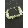 Yeşim Kırık Doğaltaşlı Bileklik